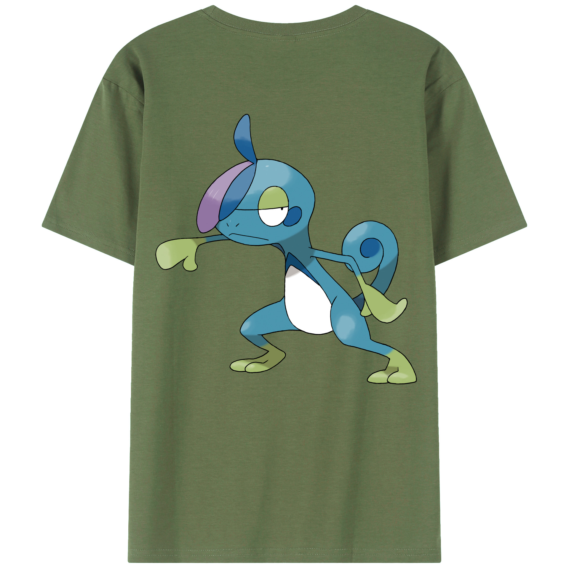 （画像用） ポケットモンスター Pokémon 綿100％ メンズ半袖Tシャツ（バックプリント） 通気性